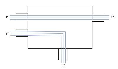 how much length of wire to pull through electrical box|how to calculate underground pull box.